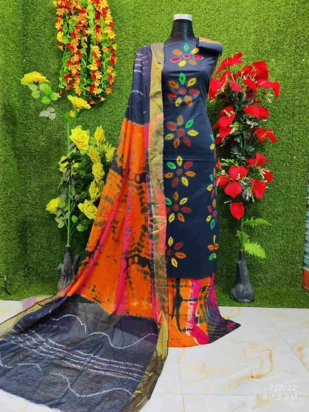 ভিআইপি তুলি বাটিক থ্রি পিছ